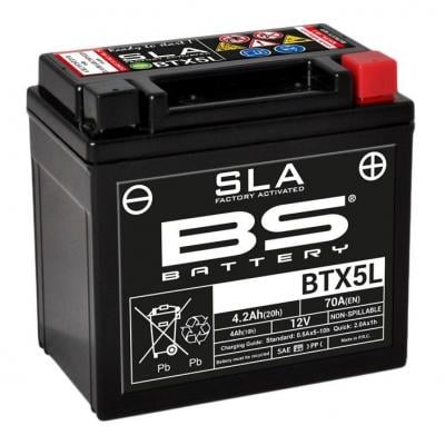 Batterie BS Battery BTX5L 12V 4,2Ah SLA activée usine