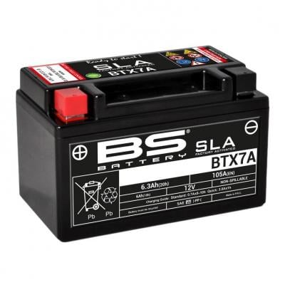Batterie BS Battery BTX7A 12V 6,3Ah SLA activée usine