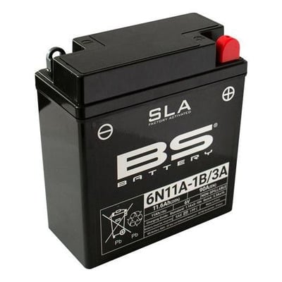 Batterie BS Battery SLA 6N11A-1B/3A 6V 11,6Ah activée usine