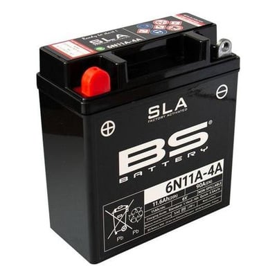 Batterie BS Battery SLA 6N11A-4A 6V 11,6Ah activée usine