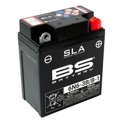 Batterie BS Battery SLA 6N6-3B/B-1 6V 6,3Ah activée usine