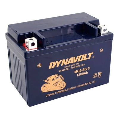 Batterie Dynavolt GEL YTX9-BS 12V 9Ah prête à l’emploi