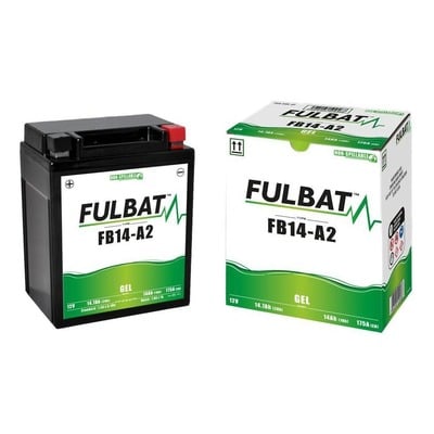 Batterie Fulbat Gel FB14-A2 12V 14Ah + à gauche
