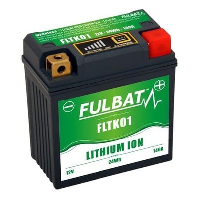 Batterie Fulbat Lithium FlLTK01 24Wh 140A 12V