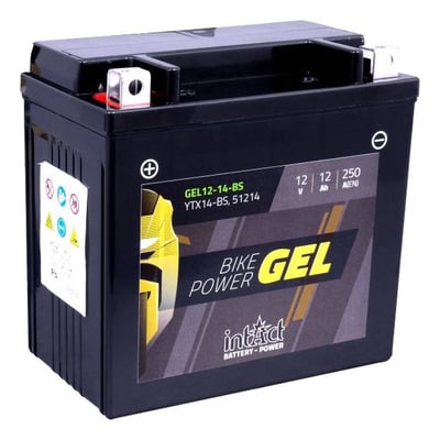 Batterie intact GEL YTX14-BS 12V 12Ah prête à l’emploi