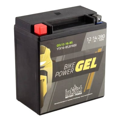 Batterie intact GEL YTX16-BS 12V 14Ah prête à l’emploi