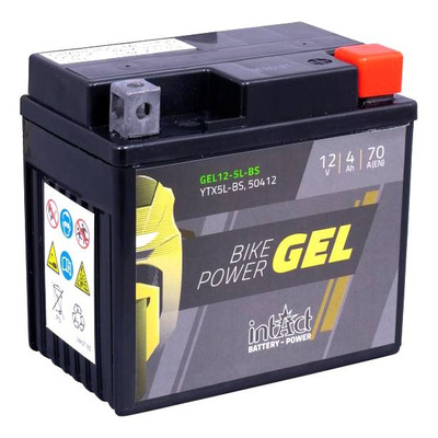 Batterie intact GEL YTX5L-BS 12V 4Ah prête à l’emploi
