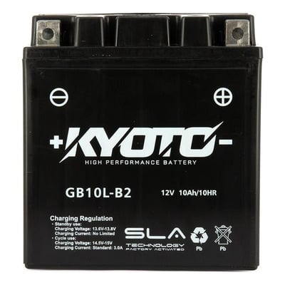 Batterie Kyoto GB10L-B2 SLA AGM prête à l'emploi