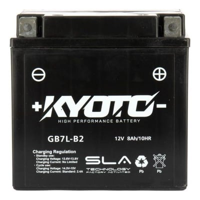 Batterie Kyoto GB7L-B2 SLA AGM prête à l'emploi