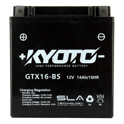 Batterie Kyoto GTX16-BS SLA AGM prête à l'emploi