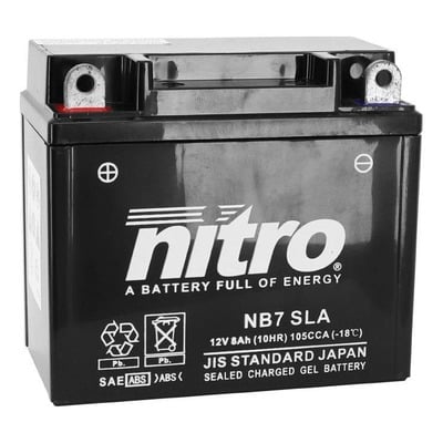 Batterie Nitro NB7 12V 8Ah prête à l’emploi