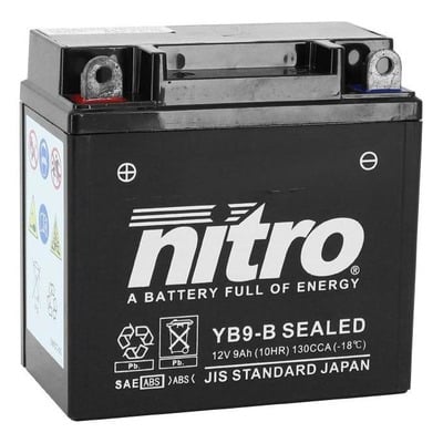 Batterie Nitro NB9-B 12V 9Ah prête à l’emploi