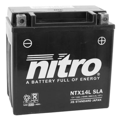 Batterie Nitro NTX14L 12V 12Ah prête à l’emploi