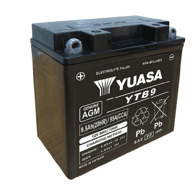 Batterie Yuasa YTB9 (FA) 12V 9,5Ah