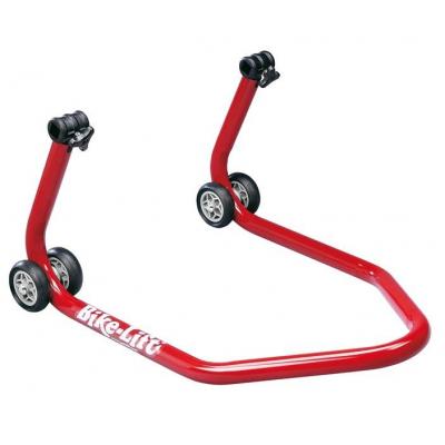 Béquille arrière rouge Bike Lift RS-17 avec supports en L caoutchouc