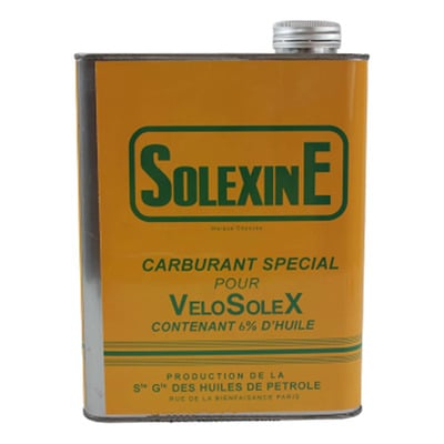 Bidon d'essence Solexine jaune