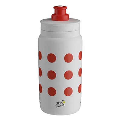 Bidon Elite Fly Teams 2024 550ml Tour de France Blanc/Rouge