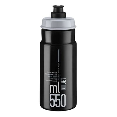 Bidon Elite Jet 550ml Noir/Gris