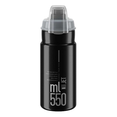 Bidon Elite Jet Plus 550ml Noir/Gris