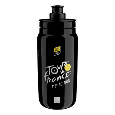 Bidon vélo Élite Fly carte tour de France 2026 Noir 550 mL