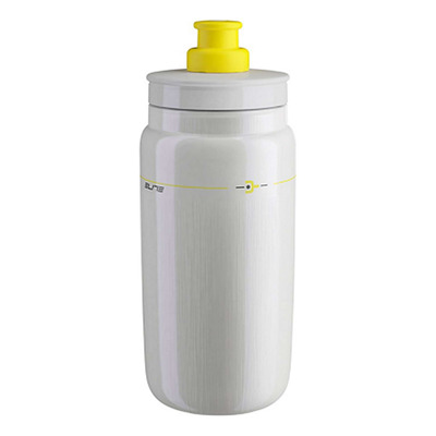 Bidon vélo Élite Fly Maillot jaune Tour de France 2026 Blanc 550 mL