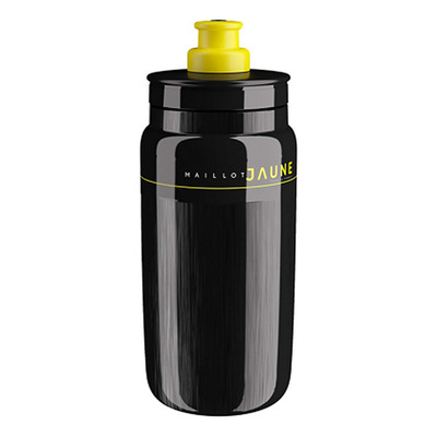 Bidon vélo Élite Fly Maillot jaune Tour de France 2026 Noir 550 mL