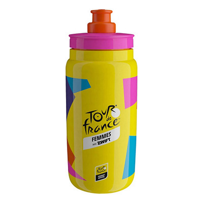 Bidon vélo Élite Fly tour de France Femme 2026 Jaune 550 mL