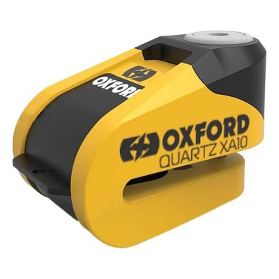Bloque disque Oxford XA10 10mm jaune avec alarme