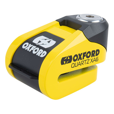 Bloque disque Oxford XA6 6mm jaune avec alarme