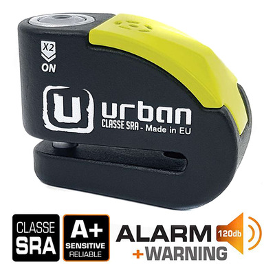 Bloque disque Urban Hi-Tech Alarm SRA Ø10mm noir/jaune