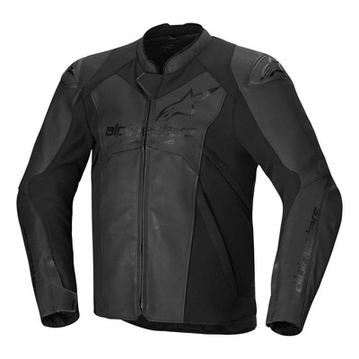 Blouson cuir Alpinestars Faster V3 black/black