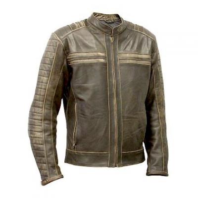 Blouson cuir femme Archive Classic brun