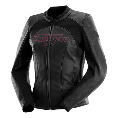 Blouson cuir femme Furygan Romy noir/rose