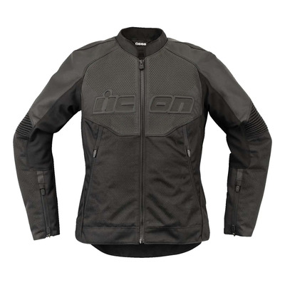 Blouson cuir femme Icon Women Overlod 3 noir
