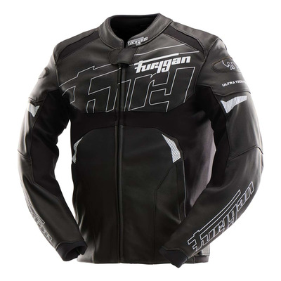 Blouson cuir Furygan Helix noir/blanc
