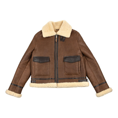 Blouson cuir Helstons Bombardier Thunder marron