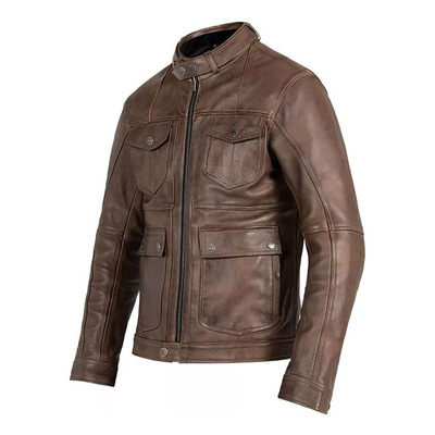 Blouson cuir John Doe Drifter marron
