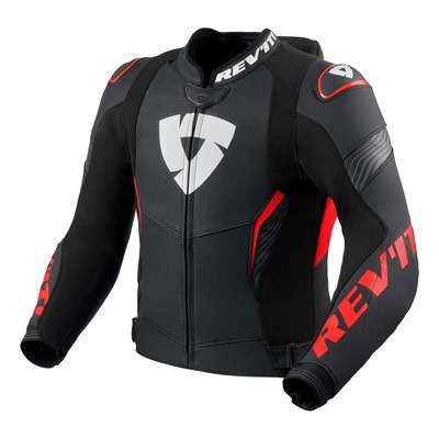 Blouson cuir Rev’It Argon 3 Pro black/neon red