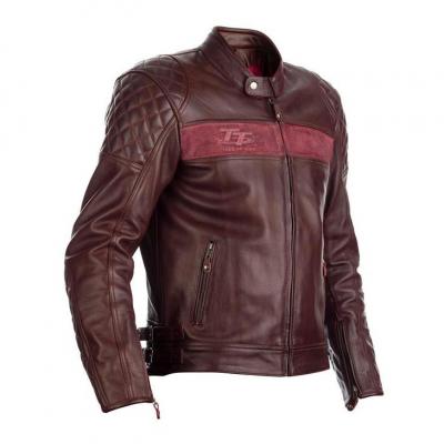 Blouson cuir RST Brandish IOM TT rouge