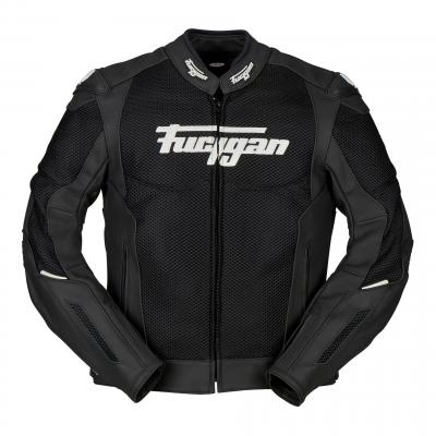 Blouson cuir/textile Furygan Speed Mesh Evo noir/blanc