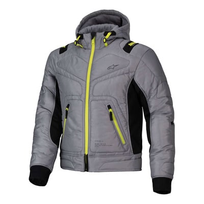 Blouson textile Alpinestars Mohobbs WP lunar gray/lime punch