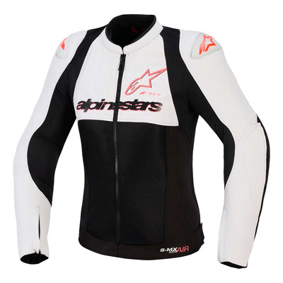 Blouson textile femme Alpinestars Stella SMX Air ice gray/black/coral fluo