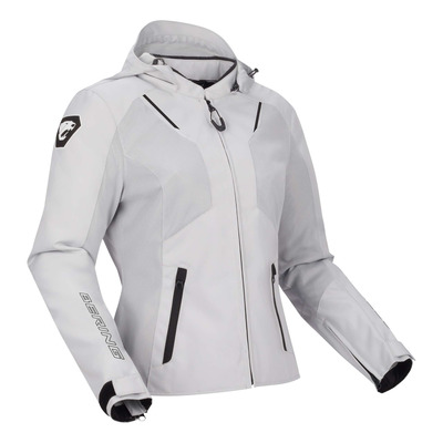 Blouson textile femme Bering Lady Wing gris clair/noir
