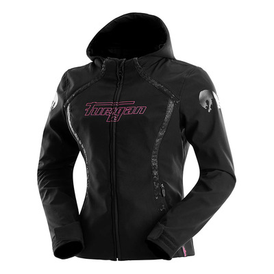 Blouson textile femme Furygan Skye Lady noir/rose