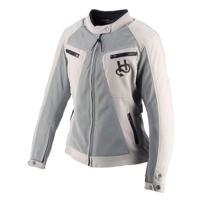 Blouson textile femme Helstons Turbo Girl Air Mesh gris