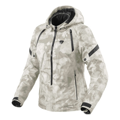Blouson textile femme Rev’It Flare 3 H2O Ladies camo/grey/white