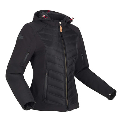 Blouson textile femme Segura Lady Natcho 2 noir/rouge