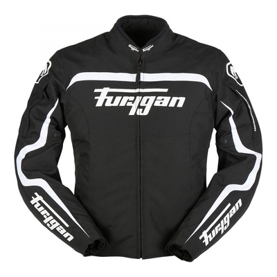 Blouson textile Furygan Diablo noir/blanc