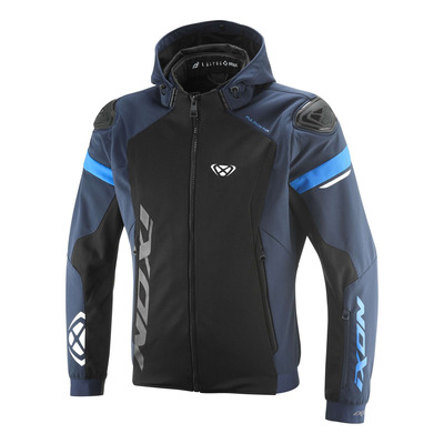 Blouson textile Ixon Pulsion Air noir/navy/bleu