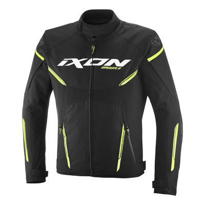 Blouson textile Ixon Striker 2 noir/jaune vif